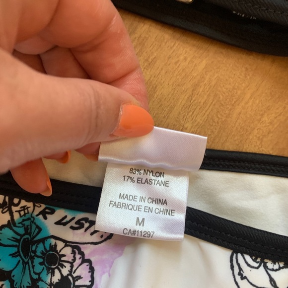 Y2K Tattoo Print Rusty Bikini 2 Piece Bathing Suit Size Medium - Picture 7 of 9